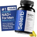 NAD+ Supplements for Men – Nitric Oxide Prostate Health Supplements for Men with Resveratrol, CoQ10, L Citrulline and Lycopene for Anti-Aging, Stamina & Cellular Energy Support 60 Capsules