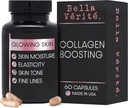 Bella Vérité Daily Collagen Supplement for kvinder & mænd - Væsentlige vitaminer til en ungdommelig, strålende kompleks & samlet sundhed - Support glødende & glat hud, Reducere Wrinkles & tørhed (60 kapsler)