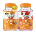 Lifeable C-vitamin Kids + B Complex Kids, Gummies Bundle - Great Tasting, Vitamin Supplement, Gluten Free, GMO Free, Chewable Gummy