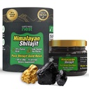 Wellness Nest Gold Grade Pure Himalayan Shilajit Resin: Ultimate Potency for Mænd & Kvinder - 24k Guld, 75% + Fulvic Acid, Lab Test Report Inkluderet - 30g (1 Pack), 75 Servere