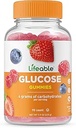 Lifeable Glucose Gummies - Great Tasting Natural Flavor Gummy - Gluten Free GMO- Free Chewable - for voksne og børn - 90 Gummies