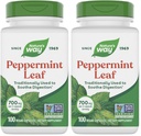 Nature 's Way Premium Herbal Peppermint Leaf, Traditionel fordøjelsesbesvær og discomfort support *, 700mg per servering, 100 kapsler (pakke med 2)