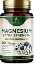 Magnesium Mineral Supplement 1000 mg - høj potens Magnesium Citrate for ben, hjerte sundhed, nerver & muskel support, Nature 's Magnesium Complex for hele kroppen støtte, flaske i USA - 180 kapsler