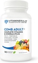 Vitamin Kombineret Omfattende Vitamin & Mineral Formel 124; Non- GMO