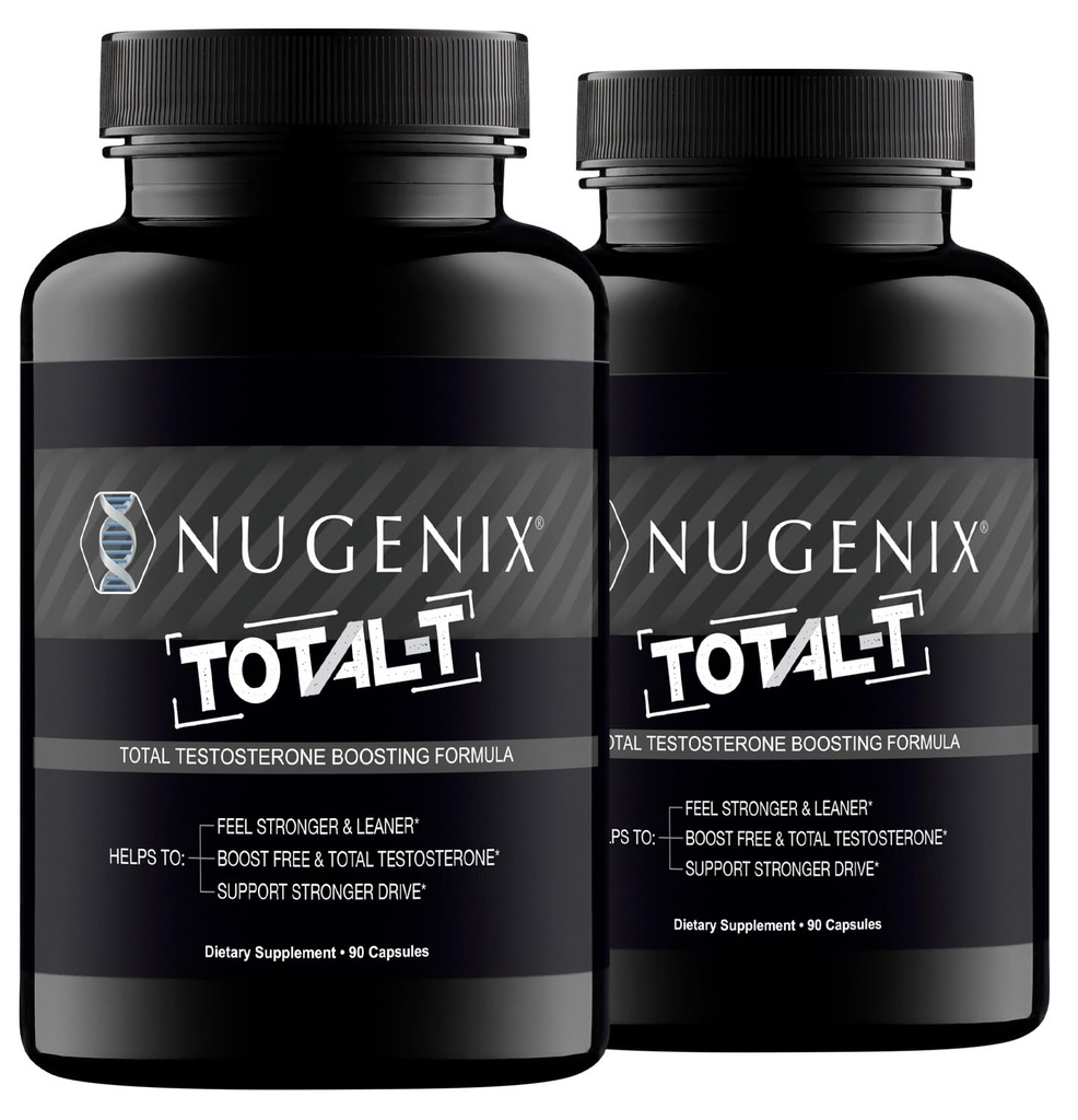 Nugenix Total- T, Gratis og i alt Testosteron Booster tillæg for mænd, 180 Tæl