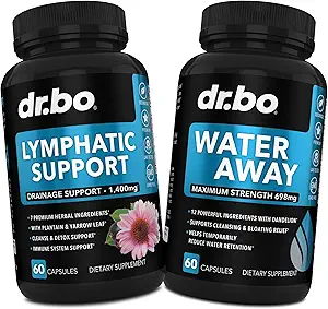 Lymporial Drainage Supplements Pills & Water Away - Lymporial Support Total Herbal Cleanse Products & Natural Water Pills Diuretics - Lymph Node Detox Cleanse System Drainage for immun Support