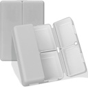 FIL Daily Pill Organizer, 7 afdelinger Portable Pill Case Travel Pill Organizer, [Folding Design] Pill Box for Purse Pocket til at holde vitaminer, torsk leverolie, kosttilskud og medication- Grey