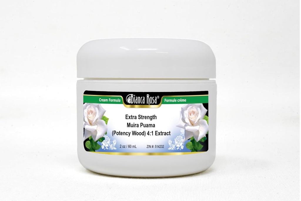 Bianca Rosa Extra Strength Muira Puama (Potency Wood) 4: 1 Extract Cream (2 oz, ZIN: 514232) - 3 Pack