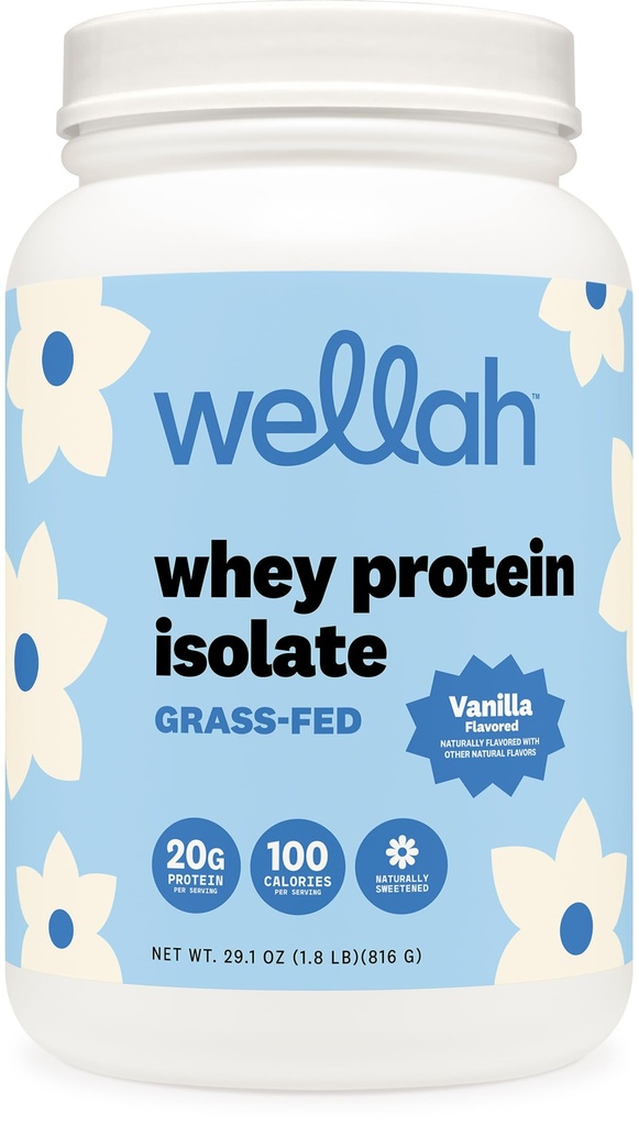 Wellah Protein Your Whey (30 Servere, Vanilla) - Whey Protein Isolate Protein