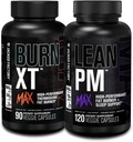 Jacked Factory Burn- XT Max - Thermogen Fat Burner & Appetite Suppressant (90 Kapsler) & Lean PM Max High- Performance Weight Tab, Fat Burner, & Appetite Suppressant (120 Kapsler)