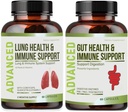 Lung sundhed & immunforsvar Support - Lung Cleanse og Detox med immunvitaminer for bedre lunger, immunforsvar, klare lunger og dyb vejrtrækning herunder Quercetin & Cordyceps. To måneders forsyning
