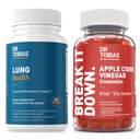 Dr. Tobias Lung Health & Apple Cider Vincious Gummies - Understøtter Lung Cleanse & Detox Formel, Understøtter Gut Health, med moderen, Folate, B12, C-vitamin, Butterbur