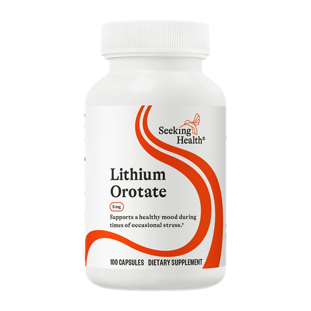 Søg Health Lithium Orotation - Mineral Supplement understøtter Brain Health & Memory - Non-GMO & Gluten- Free Formel med lav servering af Lithium - 5 mg, 100 kapsler