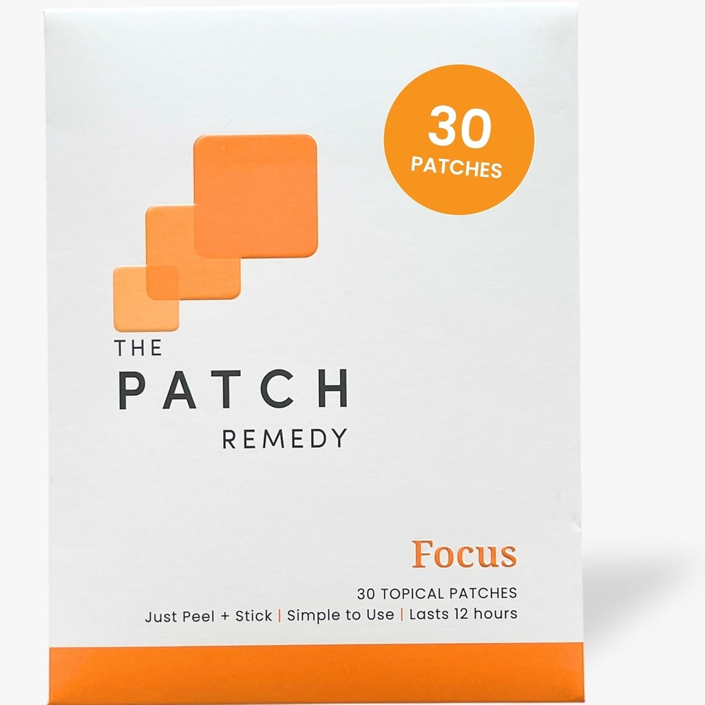 Patch Remedy Focus Patch Note 124; Ginkgo Biloba, Acetyl- L- Carnitin, Bacopa, Magnesium L- Threonate, Green Tea Note 124; 30 Patches