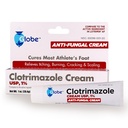 Globe clotrimazol Antifungal Cream 1% USP (1 oz), Anti Fungal Treatment, Relieves Itching, Burning, Cracking og skalering Associated Atletes Foot, Jock Itch, Ringorm og mere
