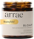 Arrae Fast- Actioning Bloating Relief fordøjelsesfremmende enzymer, Alle naturlige bloat, Gas & fordøjelsesbesvær Relief kapsler, 60 Greve