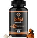 Chaga Kapsler Organisk supplement • 124; Understøtter immunforsvar & Vitality • 124; Daglig immunstøtte • 124; Organisk Chaga Mushroom • Uddrag • 124; 90 Kapsler (1 måned Tilgang)