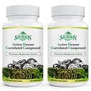 Active Hexose Correlated Compound 1500 mg Supplement, Natural 8 Mushroom Extract Supplement, Immunsystem, Leverfunktion, Natural Killer og T-celler Aktivitet, 180 Veggie Kapsler
