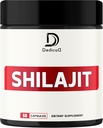 1000Mg Shilajit Pure Himalayan Organic Capsules - Indeholder Natural Fulvic, Humanic Acid & 85 Andre - Shilajit Supplement for Body Balance, Heart Health, Brain & Immunsystem Support - 60 Counts