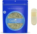 Capsulin Saflor Farvet Størrelse 00 Tomme Veganske Kapsler Gul / Gul - 1000 Greve - Vegetarisk Tomme Piller Kapsler - DIY Vegetabilske Kapsler Fyldning - Veggie Pille Kapsler - Kosher og Halal Certificeret