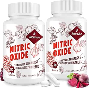 Nitrioxid supplement til mænd, 90 kapsler (2 pakker)