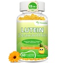 Lutein 20 mg med Zeaxanthin Gummies, Lutein og Zeaxanthin Kosttilskud med Eye Vitaminer C, E, Bilberry for Eye Health - 60Cts