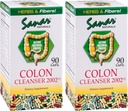 Sanar Naturals Colon Cleanser, 90 Kapsler (2 Pack) - Kostfibre, Herbal og Probiotika Blend, fordøjelsesstøtte, Colon Cleanse supplement til kvinder og mænd