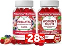 Lunakai Prenatal Vitamin and Women's Multivitamin Gummies Bundle - Pregnancy Multivitamin Gummy with Iron & Folic Acid - with 100% Daily Value of 16 Essential Vitamins and Minerals - 30 Days Supply