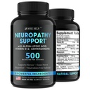 Neuropati Support Natural nerve discomfort Relief - Made in USA - Nerve antioxidant til trigeminal neuralgi, Diabetic & Periferal neuropati - hænder, hals, fødder og tæer behandlingsformel - 60 Caps