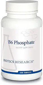 Biotics Research B6 Phosphate Biologically Active Form of Vitamin B6 (pyridoxal-5-phosphate), Supports Immune Function, Metabolism, Cardiovascular Health 100 Tablets