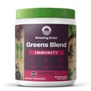Amazing Grass Green Blend Superfood til immunforsvar: Super Green Powder Smoothie Mix med Organic Spirulina, Chlorella, Beet Root Powder, fordøjelsesfremmende enzymer & probiotika, Elderberry, 30 Servere
