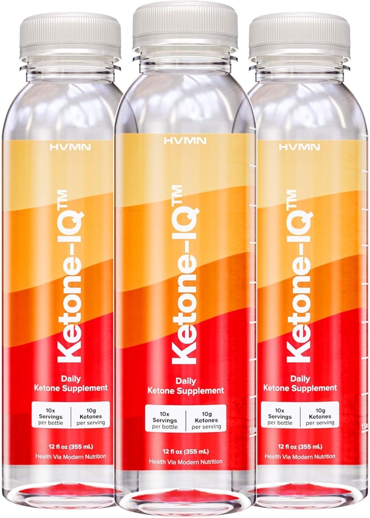 H.V.M.N. Ketone IQ Starter Kit Budd124; Clean, Natural Energy to Power your Brain & Body Budd124; Sugar Free, Koffein Free, No Salt Budding124; 30 Serveringer af Drinkable Ketoner til hurtigt at hæve Ketoneniveauer (3ct)
