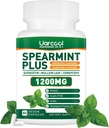 Spearmint Plus Supplement 1200mg - for fordøjelse, hud og mave sundhed, alternativ Spearmint Tea - USA Made & Testet - 60 Softgels