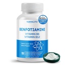 Liposomal Benfotiamin med B6-vitamin, B12-vitamin, Alpha Liposyre, Curcumin - Support Sund Metabolisme, Energy Level- Made and Testet i USA