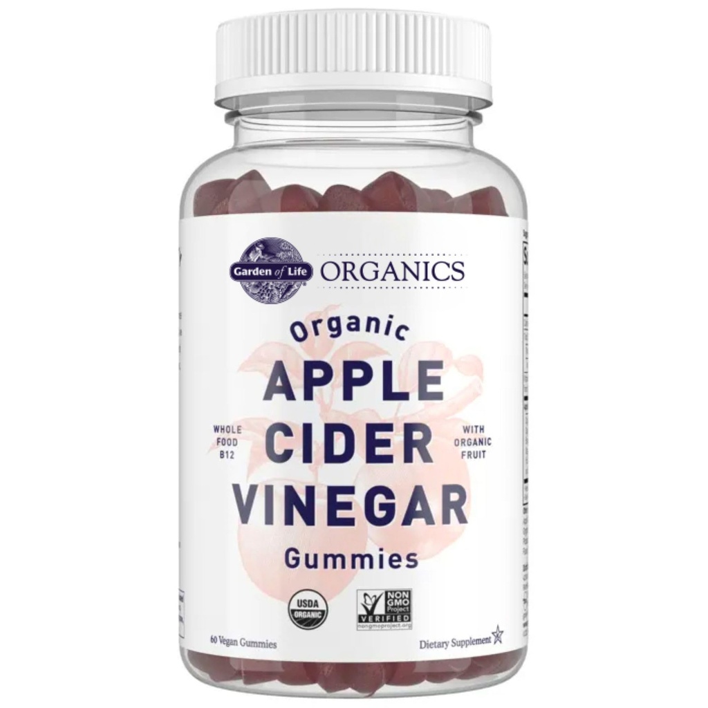 Have of Life Apple Cider Vinegummi Gummies USDA Organic ACV Gummy Vitamin Made with Real Fruit Blend, Whole Food Vitamin B12 - Vegan, Gluten Free, Non- GMO, Kosher - 60 Gummie