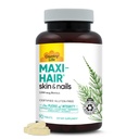 Country Life Maxi- Hair Supplement - 2000mcg biotin & vitaminer til hår, hud & negle - Certificeret Gluten- Free & Vegetar - Understøtter hårvækst, 90 tabletter