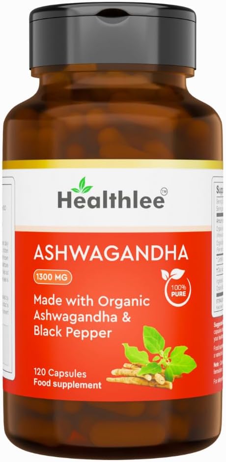 Organic Ashwagandha Kosttilskud Kapsler til mænd og kvinder