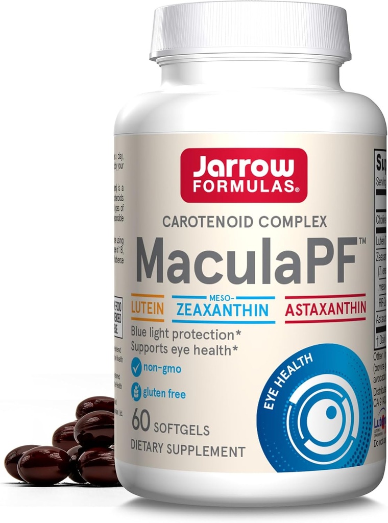 Jarrow Formulas ® MaculaPF Carotenoid Complex, Kosttilskud, Understøtter Eye Health, 60 Softgels, Op til en 60 dages forsyning