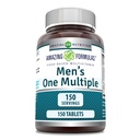 Amazing Formulas Mænds One Multivitamin Supplement Mest124; Food Based Mest124; 150 tabletter Mest124; Perfect Blend of Vitamin, Minerals & Probiotics Mest124; Non- GMO Mest124; Gluten- Free Mest124; Made in USA