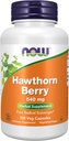 Now Foods Supplements, Hawthorn Berry 540 mg, Free Radical Scavenger *, Herbal Supplement, 100 Veg kapsler