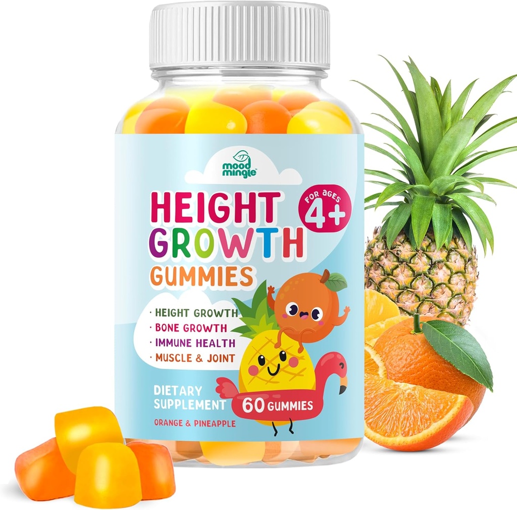 Højde Vækst Gummier supplement - Kids Teens Højde Increaser Maximizer Grow Taller Vitaminer