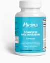 Komplet Multivitamin + Immunitet Boost, 60 kapsler, 3. part testet, Dagligt tillæg for mænd, kvinder, voksne, Gluten Free, Non- GMO, 30 Servere