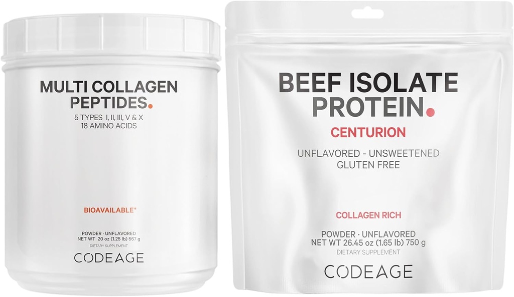Ultimate Muscle & Recovery Pack: Collagen Peptider pulver og oksekød protein