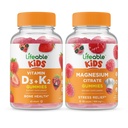 Lifeable Vitamin D3 + Vitamin K2 Kids + Magnesium Kids, Gummies Bundle - Great Tasting, Vitamin Supplement, Gluten Free, GMO fri, Chewable Gummy