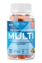 SUKU Mænd Daglige Multivitamin Gummier - Vitaminer A, B12, C, D3, E, Zink, CoQ10 & Lycopene - Prostata, hjerte & immunforsvar - Sugar- fri, Vegan, blandet frugtfusion - 60 Greve