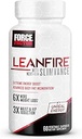 FORCE FACTOR LeanFire med Next- Gen SLIMVANCE Advanced Thermogen Fat Burner for vægttab med B Vitamin og Capsimax til Boost Metabolisme, Øge energi, og øge fokus, 60 kapsler