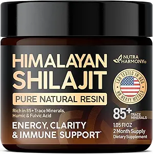Shilajit Pure Himalayan Resin 124; Lab Testet i USA Note 124; naturligt Occurred Shilajit for Mænd & Kvinder