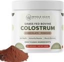 Organic Grass Fed Bovine Colostrum til mennesker - New Zealand Sourced - Immunoglobulin (IgG Supplement) - 30 Servering, Chokolade