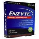 Enzyte ® Natural Mandlig Vitality Support Medical 124; Dagligt tillæg for mænds sundhed med asiatiske Ginseng, Ginkgo Biloba, Grape Seed, Epimedium, Muira Puama - 30 kapsler, 30 dages forsyning